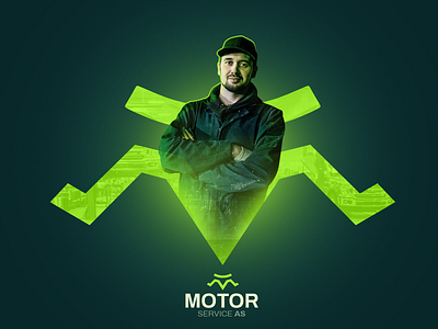 Motor Service AS Visual creative design graphic design visual