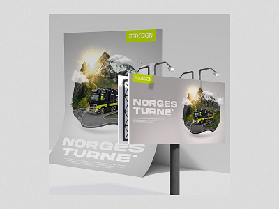 Utedesign Norges turné assets branding compaign design visual
