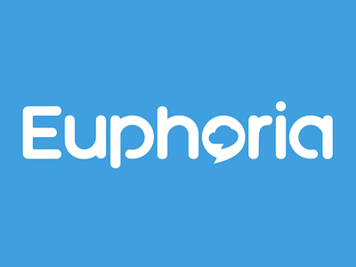 Euphoria Telecommunications branding design flat illustration lettering logo typography