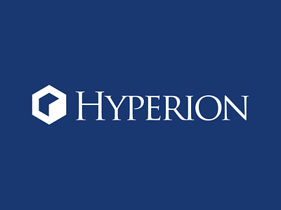 Hyperion Fund Logo branding design flat illustration lettering logo typography