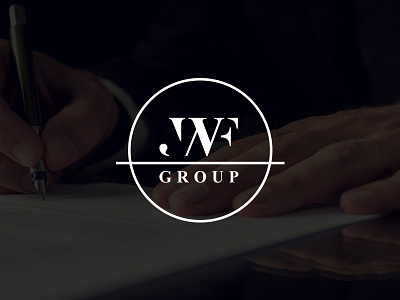 JWF Group blackwhite branding business consulting initials jwf logo management mark monogram symbol