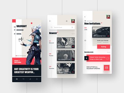 Valorant App Design