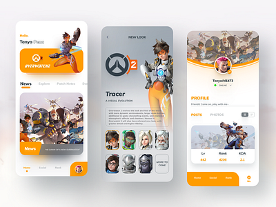 Overwatch2 Game App Design