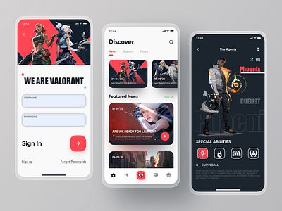 Valorant App Design