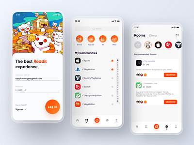 Reddit App Redesign 2 By Yueyue For Top Pick Studio On Dribbble