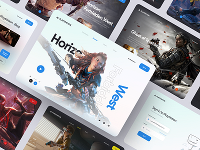 Playstation 5 Web design