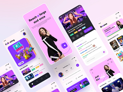 Twitch App Design Part 2 2020 app card clean design figma game icon icons mobile redesign stream streamer streaming app tabbar twitch ui ux