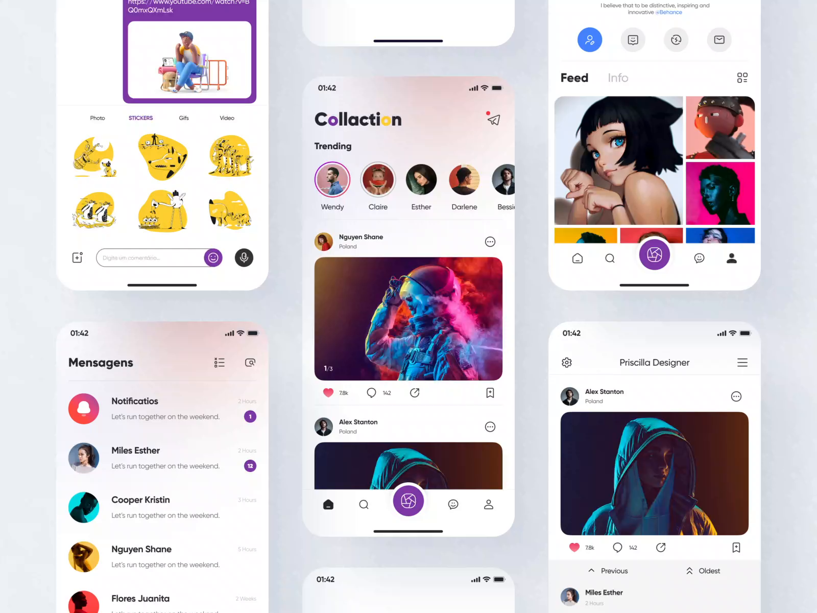 Social App Design - 3 By Yueyue For Top Pick Studio On Dribbble