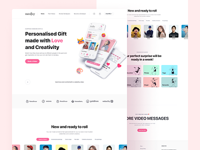 Sendjoy Web Design 2022 app branding design figma icon idol illustration landingpage logo pink print ui ux web web design website