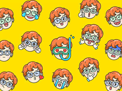 Character Emoji Design character design design emoji flat graphic icon illustration vector