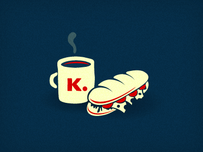 Breakfast breakfast coffee illustration sandwich