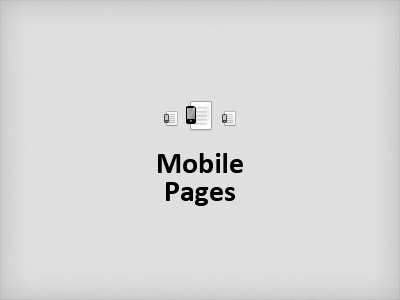 Mobile pages icon mobile page