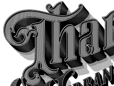 Tha... lettering letters logotype vector