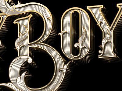 PLAYBOY gold lettering playboy type typography vector