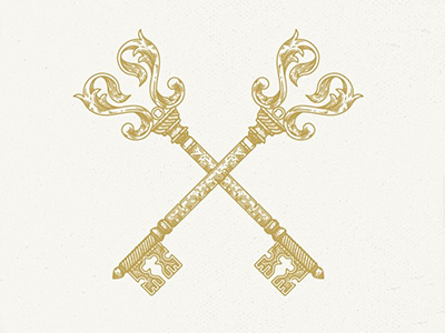 Keys brand gold keys logo logotype vector vintage