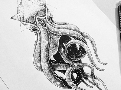Kraken illustration kraken tattoo
