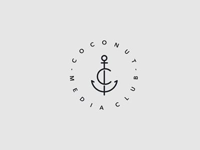 Coconut Media Club branding club coconut logo logotype media