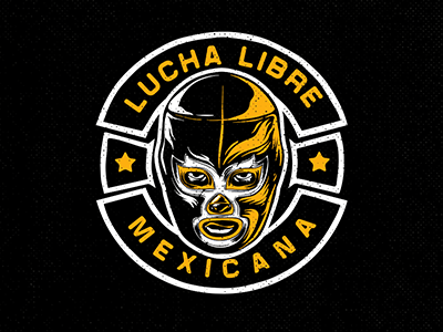 Lucha Libre badge fight libre lucha mexicana