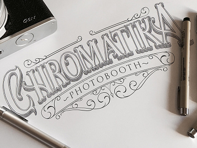 Chromatika chromatika lettering sketch