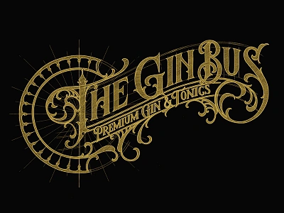 The Gin Bus goodtype handlettering lettering logo sketch thedailytype typegang typewip typographyinspired tyxca tyxca lettering