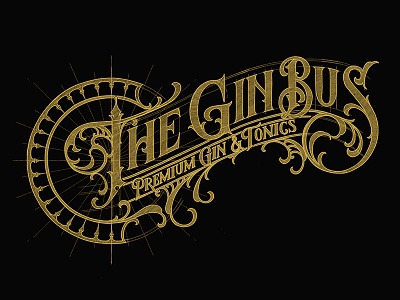 The Gin Bus goodtype handlettering lettering logo sketch thedailytype typegang typewip typographyinspired tyxca tyxca lettering