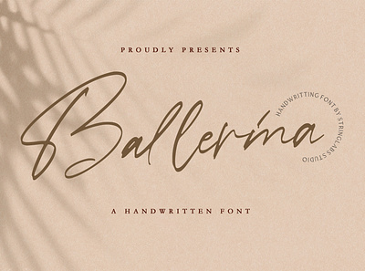 Ballerina - Signature Script Font calligraphy casual classy elegant feminime handdrawn handlettering handwritten ligature logotype luxury modern signature stylish whimsical