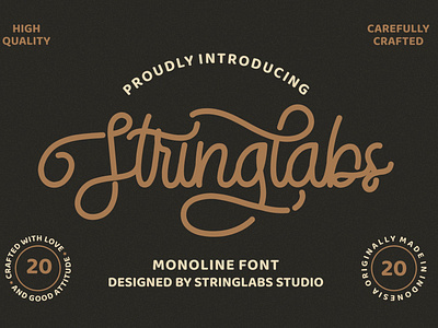 StringLabs - Monoline Retro Font