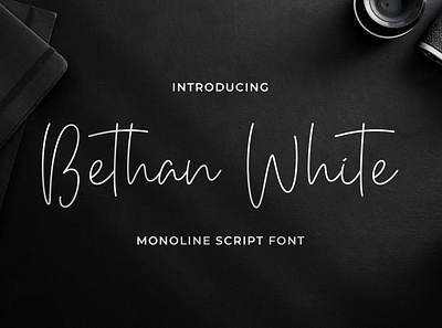 Bethan White - Monoline Script Font calligraphy casual classy elegant feminime handlettering handwritten logotype luxury monoline signature stylish thin wedding whimsical