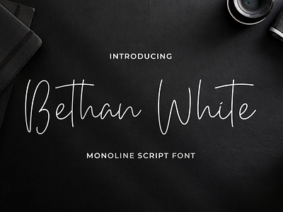 Bethan White - Monoline Script Font