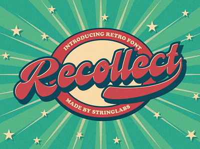 Recollet - Retro Bold Script Font 80s bold calligraphy classic cursive groovy handdrawn handlettering hipster lettering retro script sporty typeface vintage