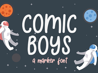 Comic Boys - Kids Bubble Font decorative kidos playground preschool