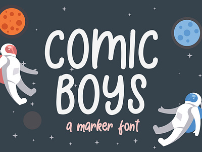 Comic Boys - Kids Bubble Font decorative kidos playground preschool