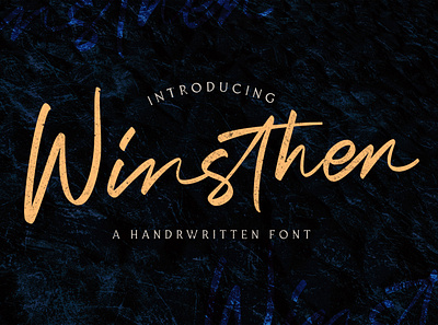 Winsthen - Handwritten Font calligraphy casual classy elegant feminime handdrawn handlettering handwritten ligature logotype luxury modern signature stylish whimsical