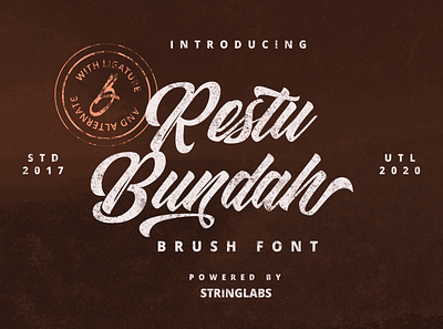 Restu Bundah - Retro Bold Script Font 80s bold calligraphy classic cursive groovy handdrawn handlettering hipster lettering retro script sporty typeface vintage