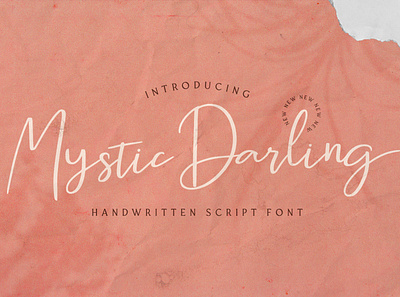 Mystic Darling - Handwritten Font calligraphy casual classy elegant feminime handdrawn handlettering handwritten ligature logotype luxury modern signature stylish whimsical