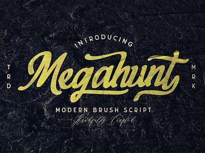 Megahunt - Brush Script Font