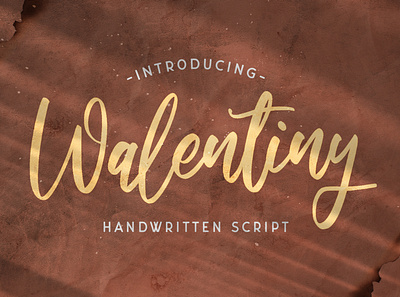 Walentiny - Handwritten Font calligraphy casual classy elegant feminime handdrawn handlettering handwritten ligature logotype luxury modern signature stylish whimsical