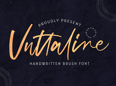 Vuttaline - Handwritten Font calligraphy casual classy elegant feminime handdrawn handlettering handwritten ligature logotype luxury modern signature stylish whimsical