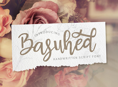 Basuhed - Handwritten Font alternates calligraphy casual classy elegant feminime handdrawn handlettering handwritten ligature logotype modern script stylish whimsical