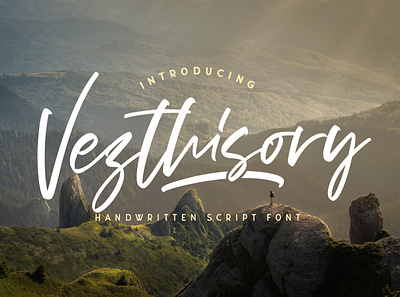 Vezthisory - Handwritten Font calligraphy casual classy elegant feminime handdrawn handlettering handwritten ligature logotype luxury modern signature stylish whimsical