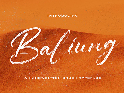 Baliung - Handwritten Font