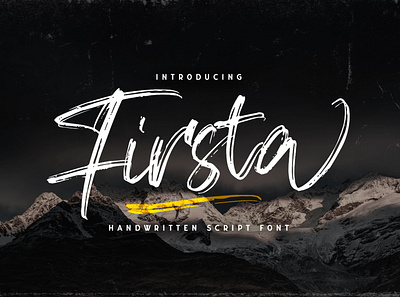 Firsta - Handwritten Font calligraphy casual classy elegant feminime handdrawn handlettering handwritten ligature logotype luxury modern signature stylish whimsical