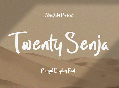 Twenty Senja - Playful Font playground