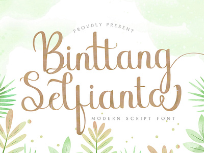 Binttang Selfianto - Script Font