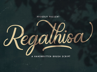 Regalhisa - Calligraphy Font calligraphy casual classy elegant feminime handdrawn handlettering handwritten ligature logotype luxury modern signature stylish whimsical