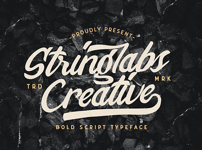Stringlabs Creative - Bold Script Font 80s bold calligraphy classic cursive groovy handdrawn handlettering hipster lettering retro script sporty typeface vintage