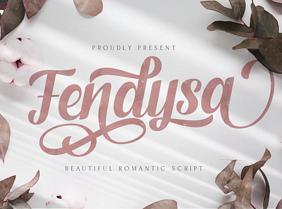 Fendysa - Calligraphy Font calligraphy casual classy elegant feminime handdrawn handlettering handwritten ligature logotype luxury modern signature stylish whimsical