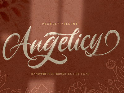 Angelicy - Textured Brush Font