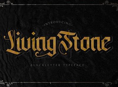 Livingstone - Blackletter Font blackletter brush calligraphy decorative display fraktur gothic graffiti handdrawn handlettering lettering medieval tattoo