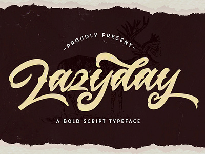 Lazyday - Bold Script Font